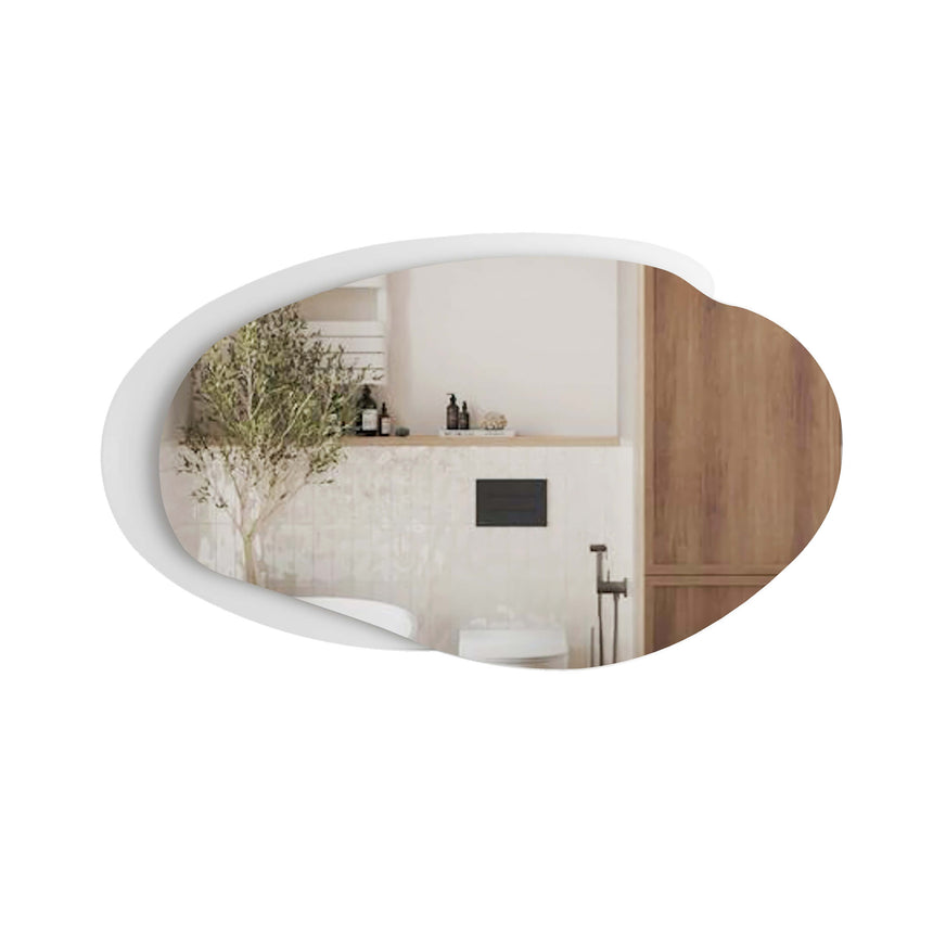 Aulic Evanston LED Mirror 1300mm with Matte White Acrylic Edge LED Frameless Mirror Aulic