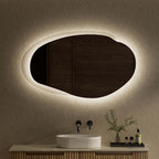 Aulic Evanston LED Mirror 1300mm with Matte Grey Acrylic Edge