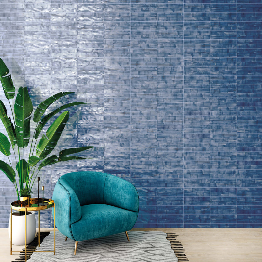 Brush 370x61 Gloss Denim Subway Tilemall