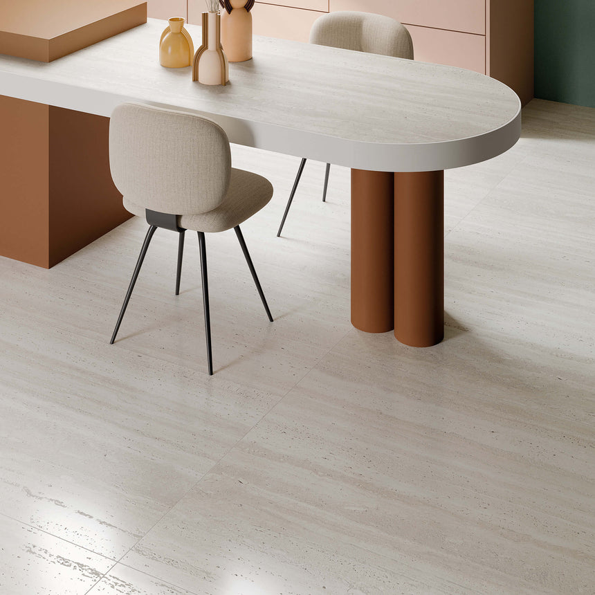 Sensi Roma 1200x1200 Antique White Travertine Look Tiles Tilemall