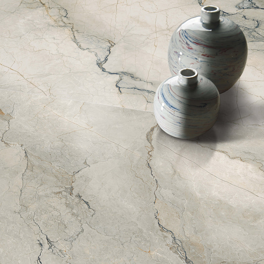 Bolgheri Stone 1200x600 Natural Gardenia Marble Look Tiles Tilemall