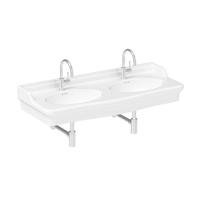 ADP Castellana Wall Basin 1260 Gloss White 1 Tap Hole Bathroom Basin ADP Default Title