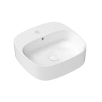ADP Jill Above Counter Basin Gloss White 1 Tap Hole