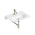 ADP Veil Wall Basin 600 Gloss White None Tap Hole