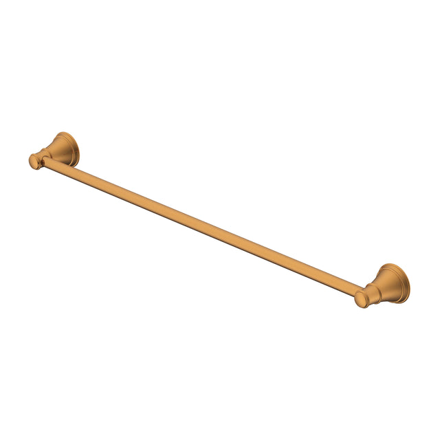 ADP Eternal Single Towel Rail 600 Brush Brass Bathroom Accessories ADP Default Title