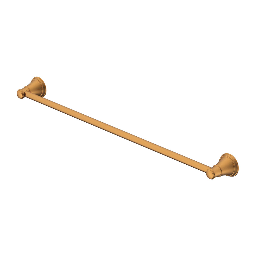 ADP Eternal Single Towel Rail 600 Brush Brass Bathroom Accessories ADP Default Title
