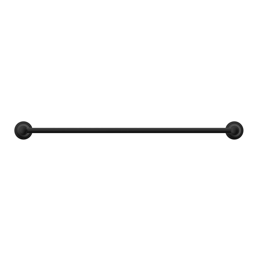 ADP Eternal Single Towel Rail 600 Matte Black Bathroom Accessories ADP