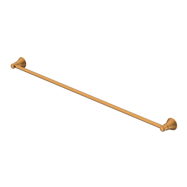 ADP Eternal Single Towel Rail 900 Brush Brass Bathroom Accessories ADP Default Title