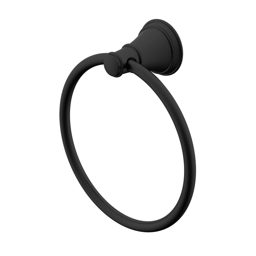 ADP Eternal Hand Towel Ring Matte Black Bathroom Accessories ADP