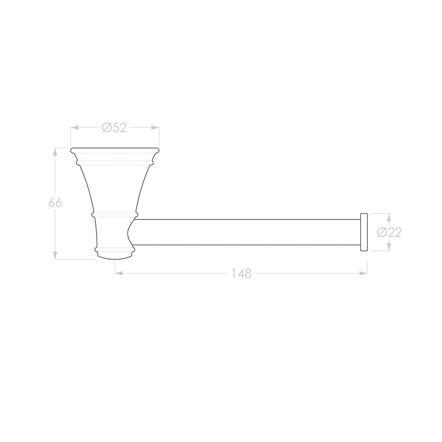 ADP Eternal Toilet Roll Holder Matte Black Bathroom Accessories ADP