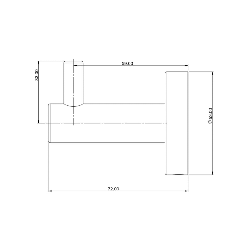 ADP Soul Robe Hook Brushed Nickel Bathroom Accessories ADP
