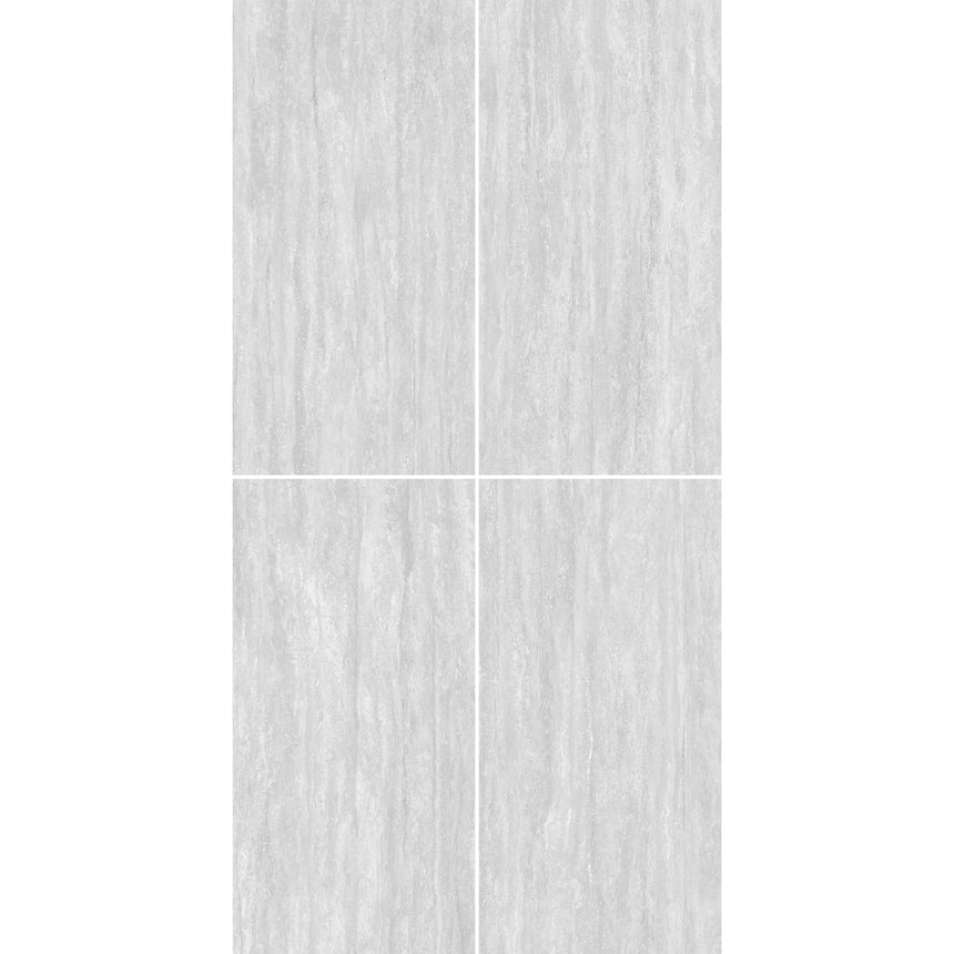 Ankara Travertine Vein Cut 1200x600 Matt Grey Travertine Look Tiles Tilemall