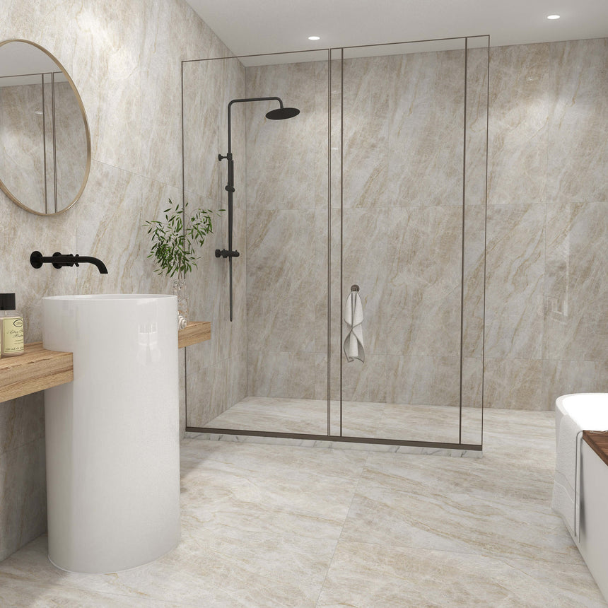 Euromarmo 1200x600 Honed Taj Mahal Stoe Look Tiles Tilemall