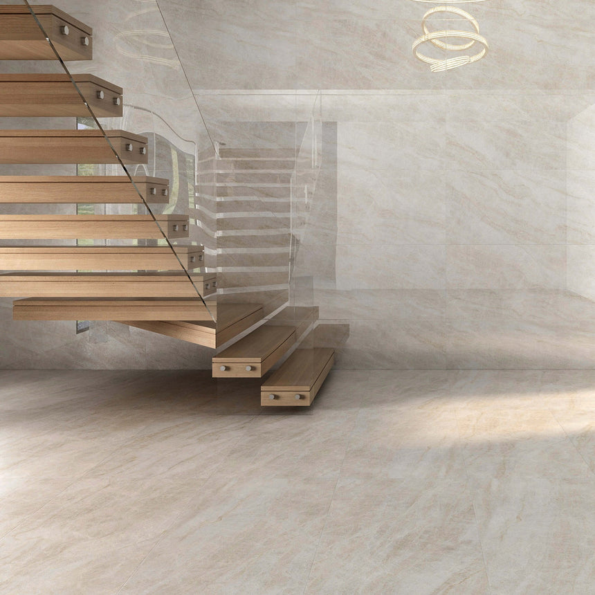 Euromarmo 1200x600 Polished Taj Mahal Stoe Look Tiles Tilemall