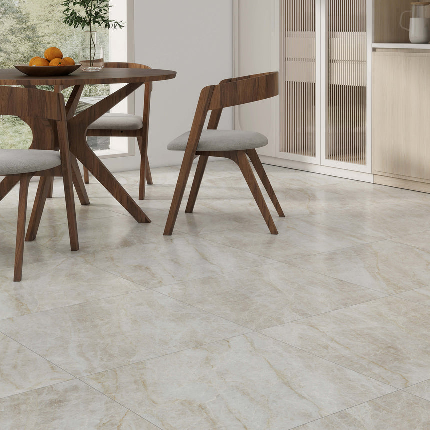 Euromarmo 600x600 Honed Taj Mahal Stoe Look Tiles Tilemall