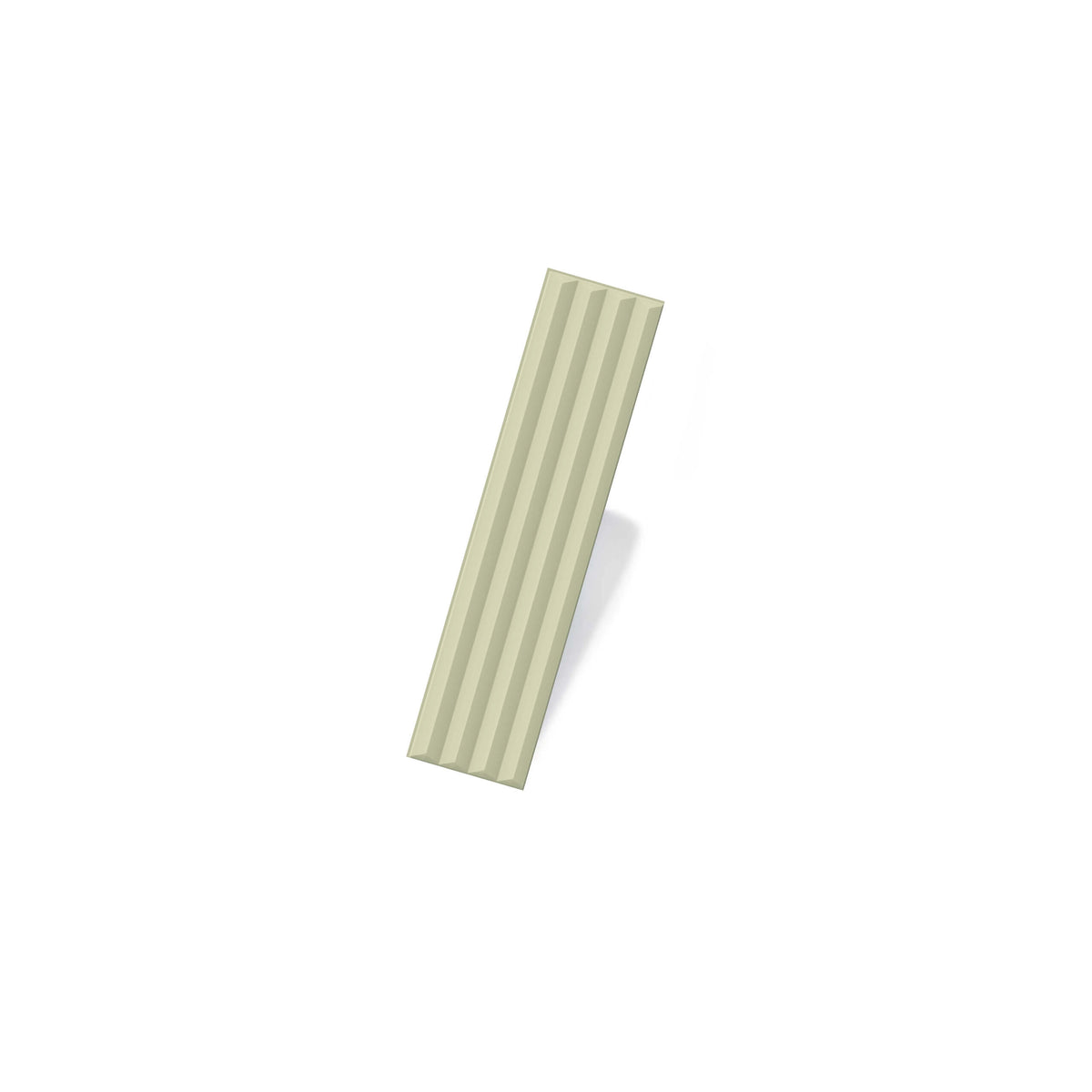 Vlme 60x250mm matt sage subway tile with 3D pyramid surface texture by Tilemall