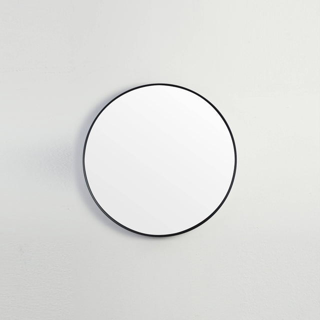 Orbis Framed Mirror 600mm Matte Black Framed Mirror Lukka Bathware Default Title