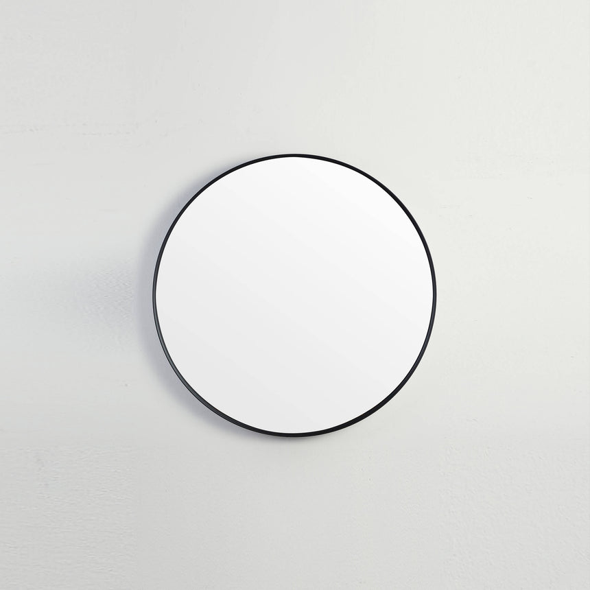 Orbis Framed Mirror 600mm Matte Black Framed Mirror Lukka Bathware Default Title