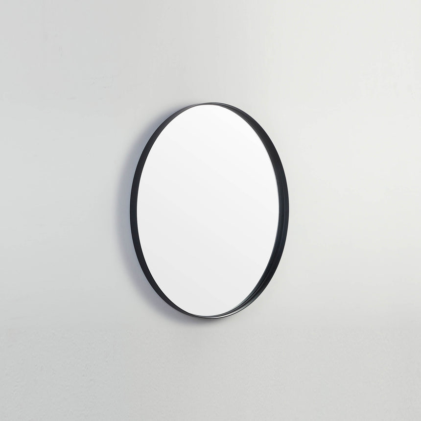 Orbis Framed Mirror 600mm Matte Black Framed Mirror Lukka Bathware