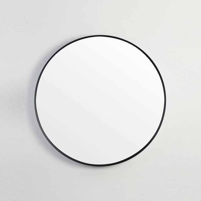 Orbis Framed Mirror 900mm Matte Black Framed Mirror Lukka Bathware Default Title