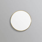 Orbis Framed Mirror 600mm Brushed Gold
