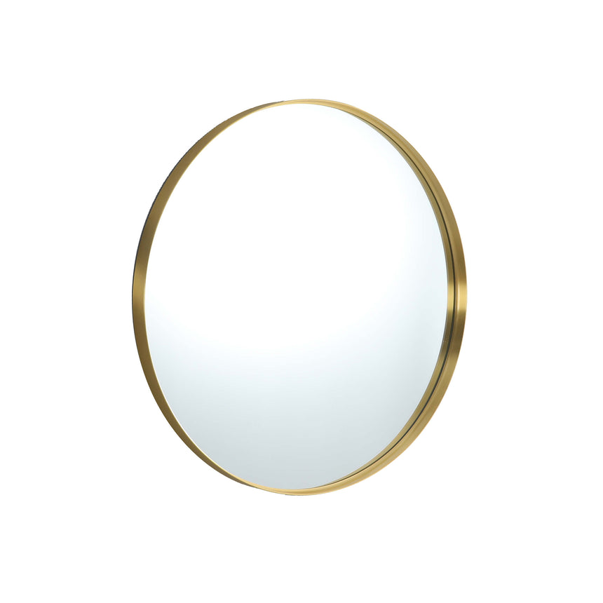 Orbis Framed Mirror 800mm Brushed Gold Framed Mirror Lukka Bathware Default Title