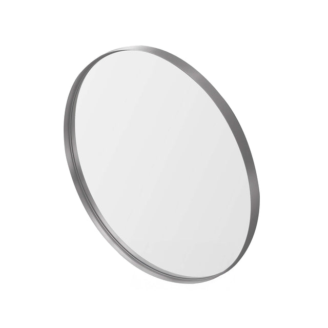 Orbis Framed Mirror 900mm Brushed Nickel Framed Mirror Lukka Bathware Default Title