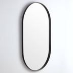 Elips Framed Mirror 450x1200mm Matte Black
