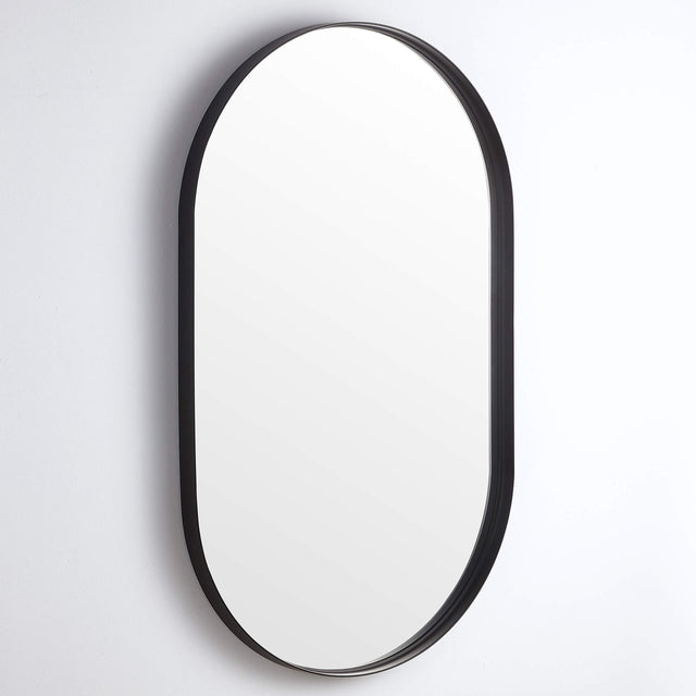 Elips Framed Mirror 600x1500mm Matte Black Framed Mirror Lukka Bathware Default Title