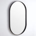Ellips Framed Mirror 600x1500mm Matte Black