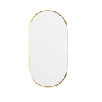 Elips Framed Mirror 450x900mm Brushed Gold