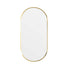 Ellips Framed Mirror 450x900mm Brushed Gold