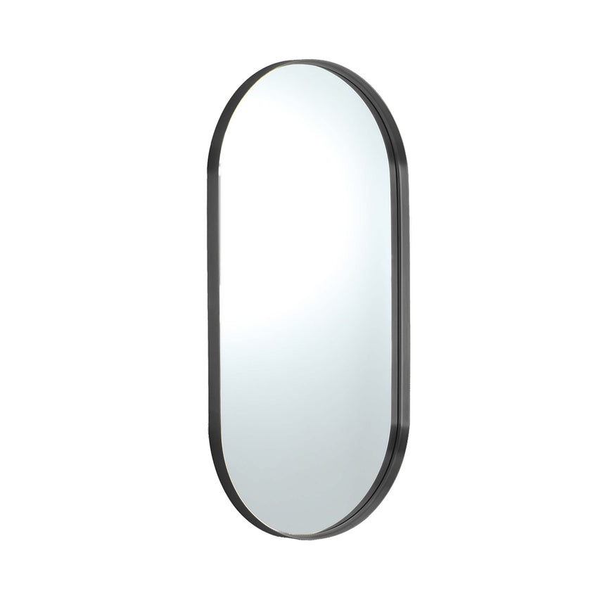 Elips Framed Mirror 450x900mm Gun Metal Framed Mirror Lukka Bathware Default Title