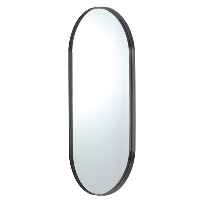 Elips Framed Mirror 450x1200mm Gun Metal Framed Mirror Lukka Bathware Default Title