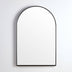 Arco Framed Mirror 600x900mm Matte Black