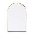 Arco Framed Mirror 600x900mm Brushed Gold