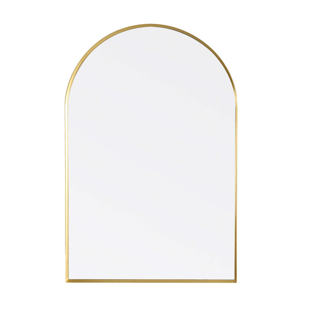 Arco Framed Mirror 600x900mm Brushed Gold Framed Mirror Lukka Bathware Default Title