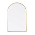 Arco Framed Mirror 600x900mm Brushed Gold