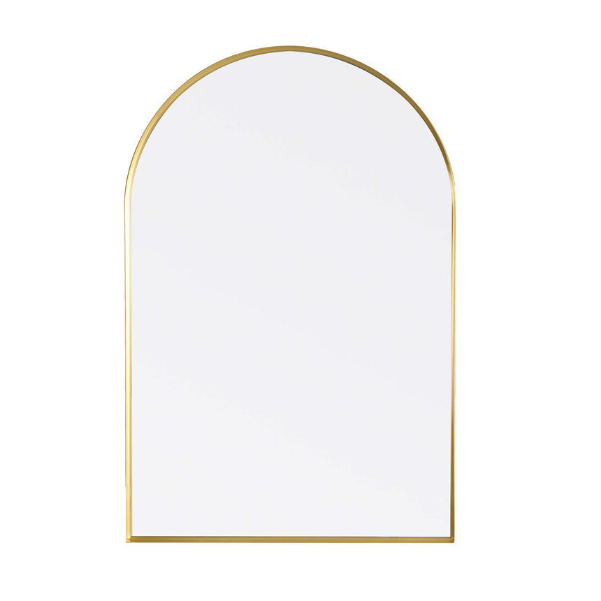 Arco Framed Mirror 600x900mm Brushed Gold Framed Mirror Lukka Bathware Default Title