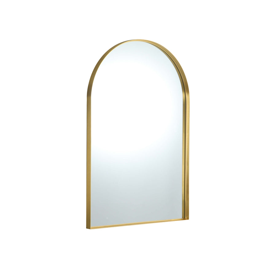 Arco Framed Mirror 600x900mm Brushed Gold Framed Mirror Lukka Bathware