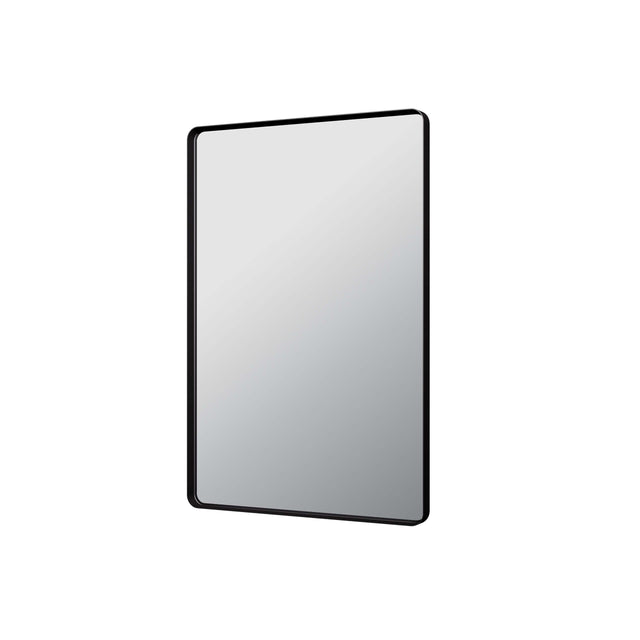Recta Framed Mirror 600x900mm Matte Black Framed Mirror Lukka Bathware Default Title