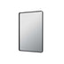 Recta Framed Mirror 600x900mm Matte Black