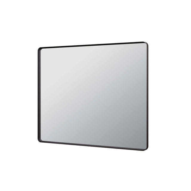 Recta Framed Mirror 900x750mm Matte Black Framed Mirror Lukka Bathware Default Title