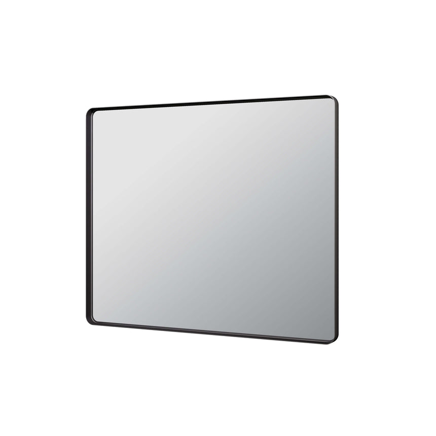 Recta Framed Mirror 900x750mm Matte Black Framed Mirror Lukka Bathware Default Title