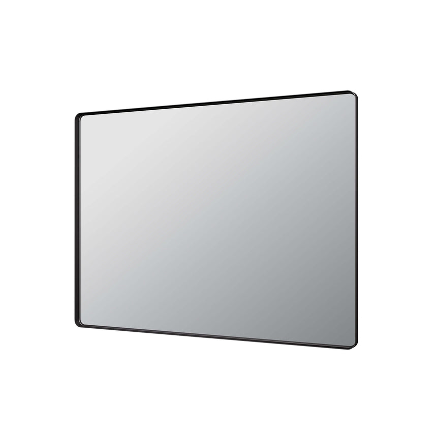 Recta Framed Mirror 1200x900mm Matte Black Framed Mirror Lukka Bathware Default Title