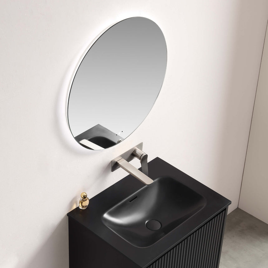 Orbis LED Back Lit Mirror Pencil Edge 900mm LED Frameless Mirror Lukka Bathware