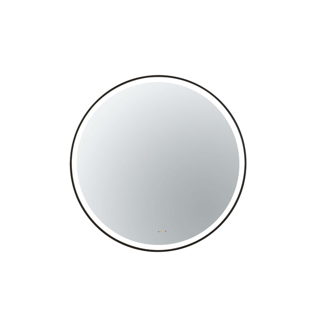 Orbis Framed LED Mirror 600mm Matte Black LED Framed Mirror Lukka Bathware Default Title