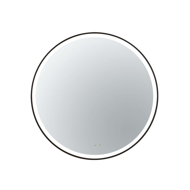 Orbis Framed LED Mirror 800mm Matte Black LED Framed Mirror Lukka Bathware Default Title