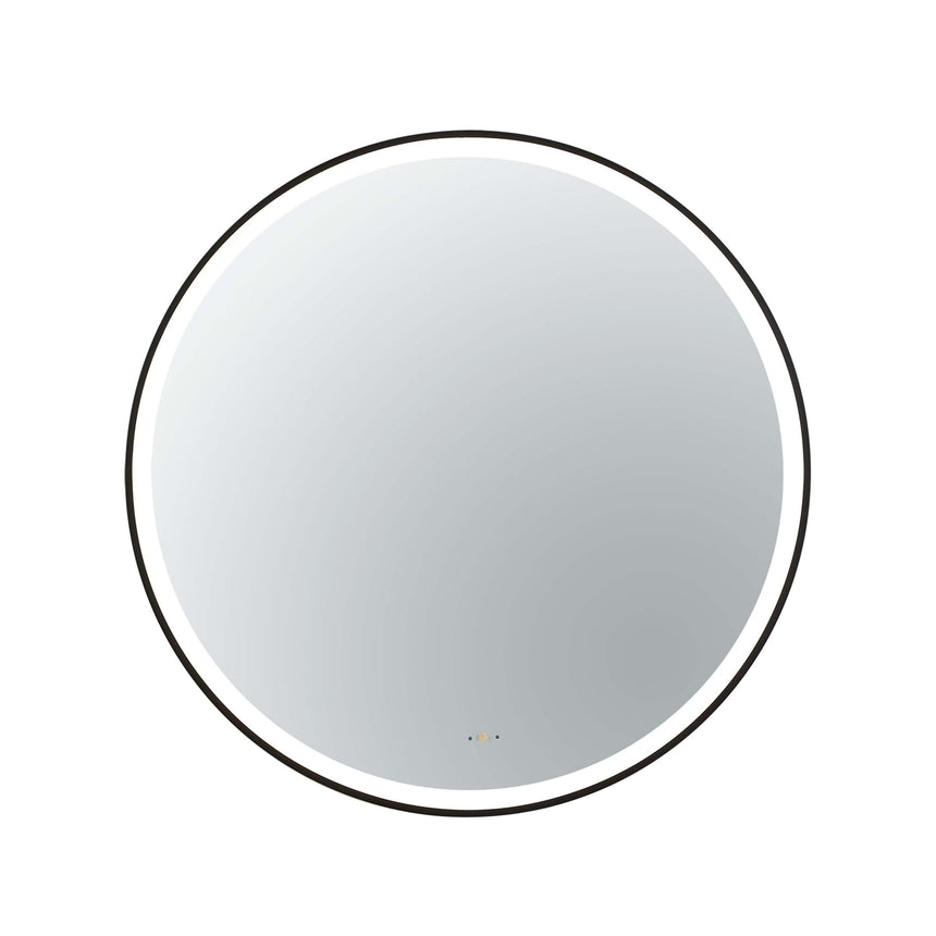 Orbis Framed LED Mirror 900mm Matte Black LED Framed Mirror Lukka Bathware Default Title