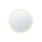 Orbis Framed LED Mirror 600mm Brushed Gold
